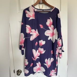 Gorgeous purple floral minidress